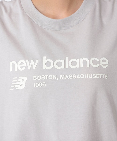 NEW BALANCE(ニューバランス)の「Linear Heritage オーバーサイズショートスリーブTシャツ(Tシャツ/カットソー・レディース・杢グレー/ライトグレー・SMALL/MEDIUM/LARGE/X-LARGE)」の5枚目の写真