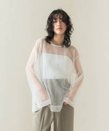 LEPSIM | 【FOR I SERIES】メッシュブラウス　110823(シャツ/ブラウス)