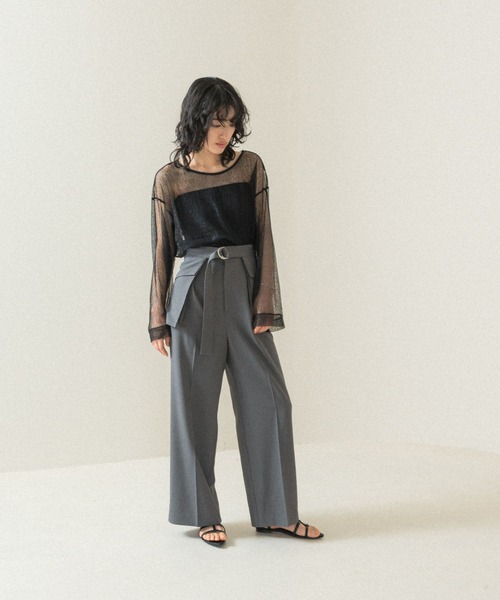 LEPSIM（レプシィム）の「【FOR I SERIES】メッシュブラウス　110823（シャツ/ブラウス・レディース・オフホワイト/ブラック/ブルー・FREE）」の20枚目の写真