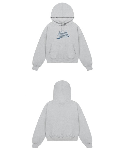 muahmuah(ムーアムーア)の「A'GEM/9 × .kom 『muah muah/ムーアムーア』 MUAH AUTHENTIC REGULAR FIT HOODIE/オーセンティックパーカー(パーカー・レディース・グレー/ブラック/ネイビー/アイボリー・FREE)」の18枚目の写真