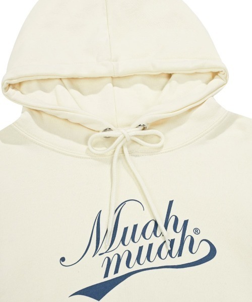 muahmuah(ムーアムーア)の「A'GEM/9 × .kom 『muah muah/ムーアムーア』 MUAH AUTHENTIC REGULAR FIT HOODIE/オーセンティックパーカー(パーカー・レディース・グレー/ブラック/ネイビー/アイボリー・FREE)」の20枚目の写真