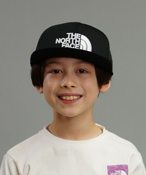 THE NORTH FACE（ザノースフェイス）の「THE NORTH FACE/ザ・ノース・フェイス  KIDS' MESSAGE MESH CAP キッズ NNJ02406（キャップ・キッズ・ベージュ/ブラック/アーミー・L/M）」の2枚目の写真
