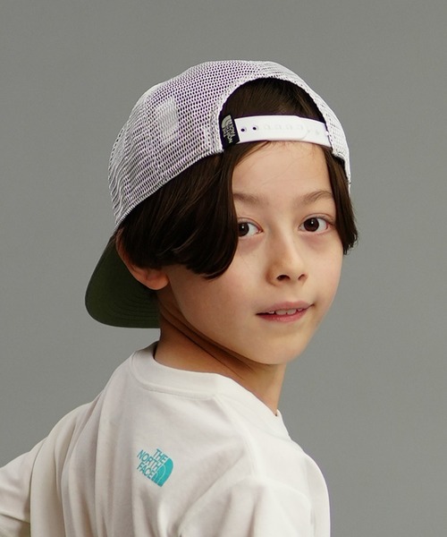 THE NORTH FACE（ザノースフェイス）の「THE NORTH FACE/ザ・ノース・フェイス  KIDS' MESSAGE MESH CAP キッズ NNJ02406（キャップ・キッズ・ベージュ/ブラック/アーミー・L/M）」の17枚目の写真