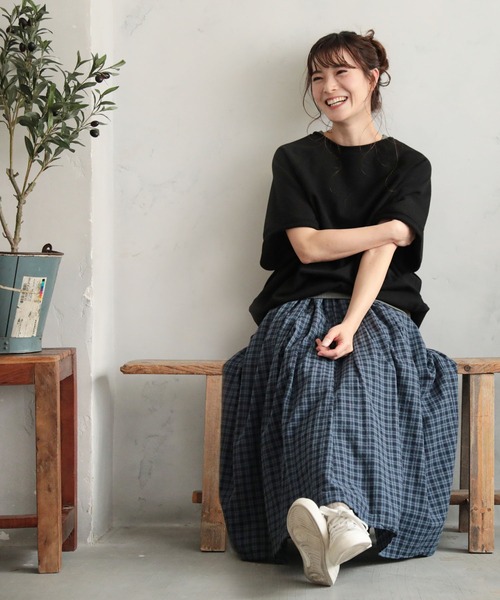 soulberry（ソウルベリー）の「ニュアンスで遊ぶスウェット（スウェット・レディース・グレイッシュベージュ/ブラック・M/4L/3L/LL/L）」の14枚目の写真