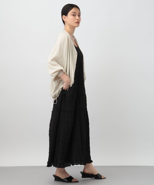 A part by（アパートバイ）の「フリルティアードキャミワンピース（ワンピース・レディース・ブラック/ブルー系その他4/ライトベージュ・FREE）」の16枚目の写真