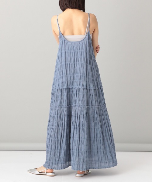 A part by（アパートバイ）の「フリルティアードキャミワンピース（ワンピース・レディース・ブラック/ブルー系その他4/ライトベージュ・FREE）」の11枚目の写真