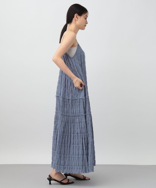 A part by（アパートバイ）の「フリルティアードキャミワンピース（ワンピース・レディース・ブラック/ブルー系その他4/ライトベージュ・FREE）」の13枚目の写真