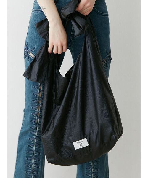 jouetie(ジュエティ)の「メタリックリボントートBAG(トートバッグ・レディース・パープル/ブラック/ゴールド/シルバー/ピンク・FREE)」の7枚目の写真