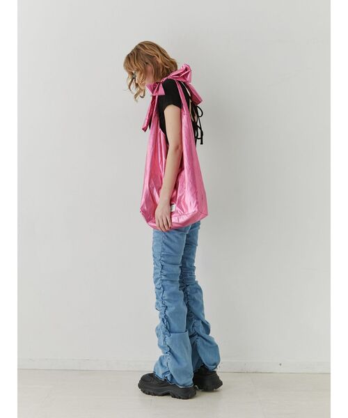 jouetie(ジュエティ)の「メタリックリボントートBAG(トートバッグ・レディース・パープル/ブラック/ゴールド/シルバー/ピンク・FREE)」の15枚目の写真