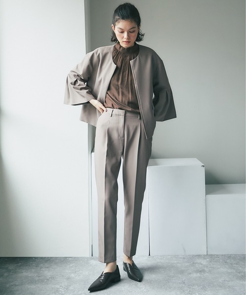 セール】（ウォッシャブルタイプ/手洗い可能）テーパードパンツ