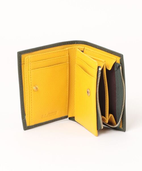 セール】バイカラー牛革 コンパクト縦型二つ折り財布（財布）｜JOYA