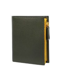 JOYA（ジョヤ）の「バイカラー牛革　コンパクト縦型二つ折り財布（財布）」