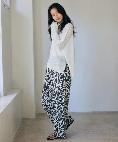 BARNYARDSTORM（バンヤードストーム）の「BARNYARDSTORM / トング編み込みサンダル（サンダル・レディース・オフホワイト/ブラック・36/38/37）」の5枚目の写真