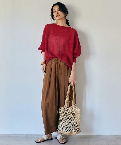 BARNYARDSTORM（バンヤードストーム）の「BARNYARDSTORM / トング編み込みサンダル（サンダル・レディース・オフホワイト/ブラック・36/38/37）」の4枚目の写真