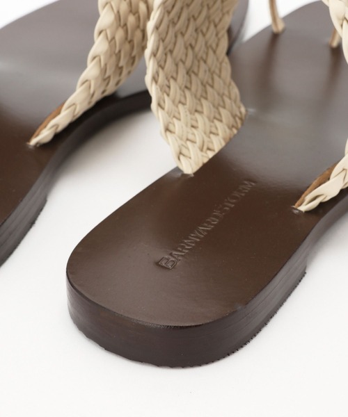 BARNYARDSTORM（バンヤードストーム）の「BARNYARDSTORM / トング編み込みサンダル（サンダル・レディース・オフホワイト/ブラック・36/38/37）」の15枚目の写真