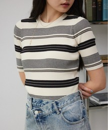 AZUL by moussy | ハーフスリーブクルーネックトップス(Tシャツ/カットソー)