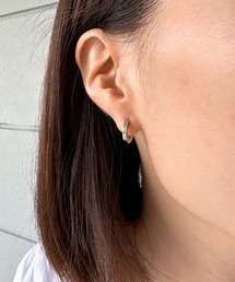 JewCas（ジュアキャス）の「JCQ シンプル セクエア リング　simple ステンレスピアス [JCQ0133]（ピアス（両耳用））」