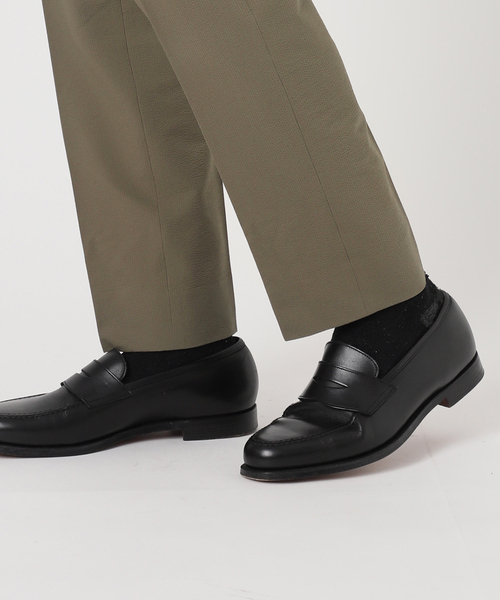 EDIFICE（エディフィス）の「”吸水速乾機能”ドライサッカー 1プリーツ ウエストマジック スラックス（スラックス・メンズ・ネイビー/ベージュ系その他/ブラック/チャコールグレー・LARGE/MEDIUM/SMALL/X-LARGE）」の6枚目の写真