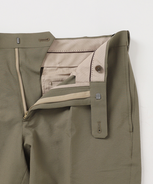 EDIFICE（エディフィス）の「”吸水速乾機能”ドライサッカー 1プリーツ ウエストマジック スラックス（スラックス・メンズ・ネイビー/ベージュ系その他/ブラック/チャコールグレー・LARGE/MEDIUM/SMALL/X-LARGE）」の8枚目の写真