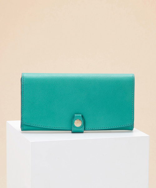 TOPKAPI（トプカピ）の「【TOPKAPI/トプカピ】COLORATO コロラート 角シボ型押し レディース 長財布（財布・レディース・ライトブラウン/グレイッシュブルー/レモンイエロー/ミント/ネイビー/ピンク/グレイッシュベージュ/ライトピンク/オレンジ/キャメル/ブルーグレー/ブラック/グレー/ブラウン/ライトカーキ・FREE）」の7枚目の写真