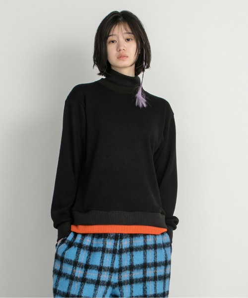 STOF（ストフ）の「Trompe l’oeil Turtleneck PO（ニット/セーター・メンズ・グレー/ブラック・S/M）」の2枚目の写真