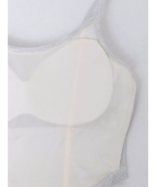 GYDA（ジェイダ）の「front roundワッフルビスチェ（キャミソール・レディース・ブラック/ライトグレー/ライム・FREE）」の15枚目の写真