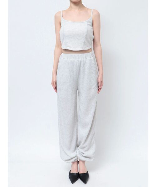 GYDA（ジェイダ）の「front roundワッフルビスチェ（キャミソール・レディース・ブラック/ライトグレー/ライム・FREE）」の16枚目の写真