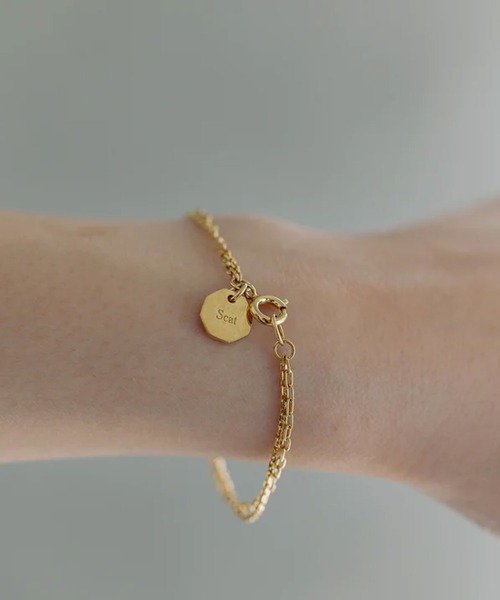 Scat（スキャット）の「"Link" bracelet(GOLD)（ブレスレット・レディース・ゴールド・S/M）」の2枚目の写真