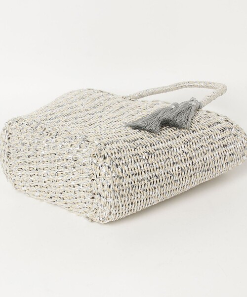 fredy emue（フレディエミュ）の「メタリックフィルムカゴバッグ（かごバッグ・レディース・シルバー/ゴールド・FREE）」の8枚目の写真