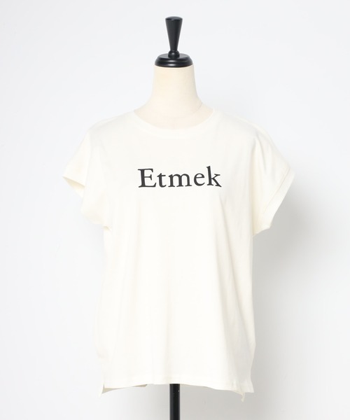 Bonjour Sagan(ボンジュールサガン)の「EtmekロゴTシャツ(Tシャツ/カットソー・レディース・アイボリー/ブラック・FREE)」の22枚目の写真