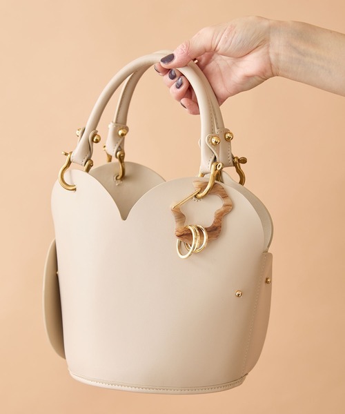 HASHIBAMI（ハシバミ）の「アクリルカラビナキーリング (ブラウン)（キーホルダー・レディース・ブラウン・FREE）」の6枚目の写真