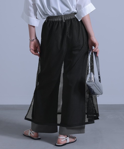 kOhAKU(コハク)の「『メッシュレイヤードパンツ』(その他パンツ・レディース・ブラック/グレー・1/2)」の21枚目の写真