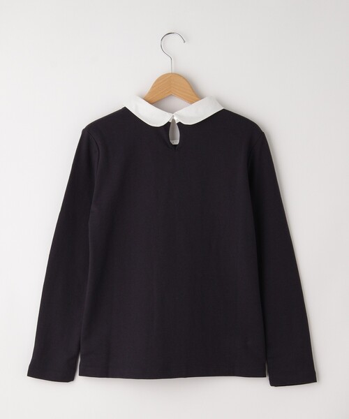 &Bridge（アンドブリッジ）の「POU DOU DOU（プードゥドゥ） 襟付きプルオーバー（Tシャツ/カットソー・レディース・グレー/ブルー系その他・02）」の4枚目の写真