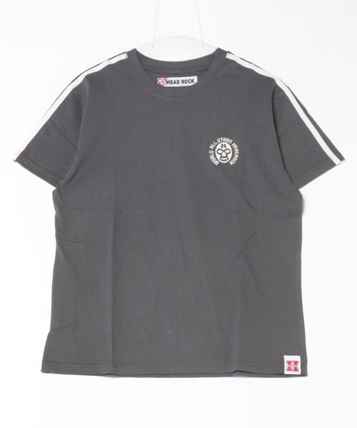 HEAD ROCK（ヘッドロック）の「HEADROCK/ヘッドロック 半袖Tシャツ（大人）（Tシャツ/カットソー・メンズ・スミクロ/オートミール/ネイビー・165/175/185）」の2枚目の写真