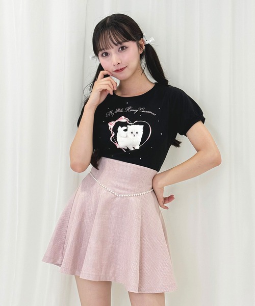 My kitten パフTシャツ（Tシャツ/カットソー）｜Honey Cinnamon