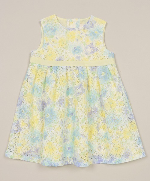 【セール】フラワーレースタックワンピース【日本製】（ワンピース）｜sense of wonder（センスオブワンダー）