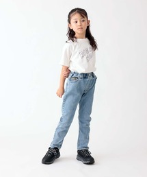 ARCH & LINE（アーチアンドライン）の「《 環境配慮素材・日本製 ・チャリティー 》USA COTTON  製品染めTシャツ（Tシャツ/カットソー・キッズ）」