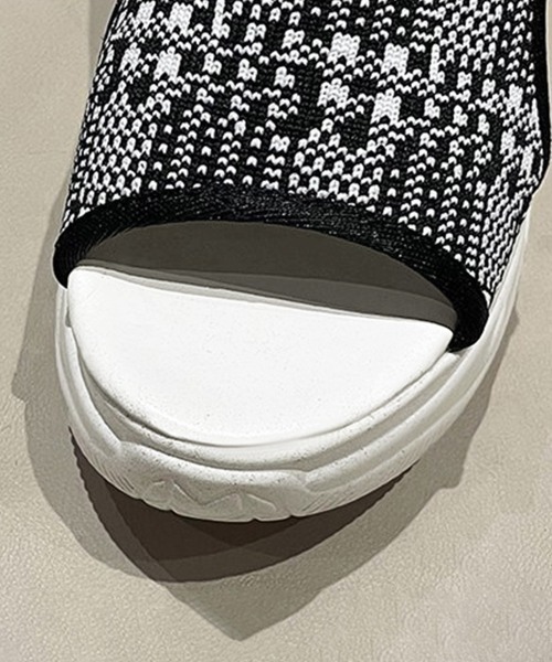 セール】厚底ニットサンダル スポーツサンダル軽量（サンダル