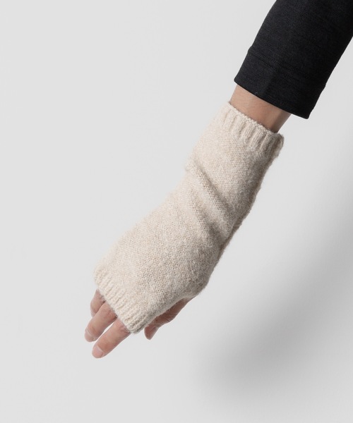 VEIN （ヴェイン）の「シャギーニット グローブ / SHAGGY KNIT GLOVE（手袋・メンズ・ブラック/オフホワイト/グレー/ピンク・ONE SIZE）」の22枚目の写真