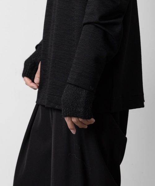 VEIN （ヴェイン）の「シャギーニット グローブ / SHAGGY KNIT GLOVE（手袋・メンズ・ブラック/オフホワイト/グレー/ピンク・ONE SIZE）」の16枚目の写真