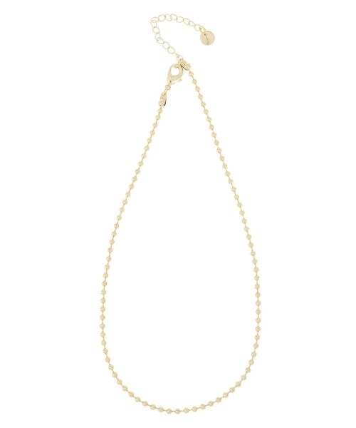 CALNAMUR（カルナムール）の「パールビジューリボンネックレス