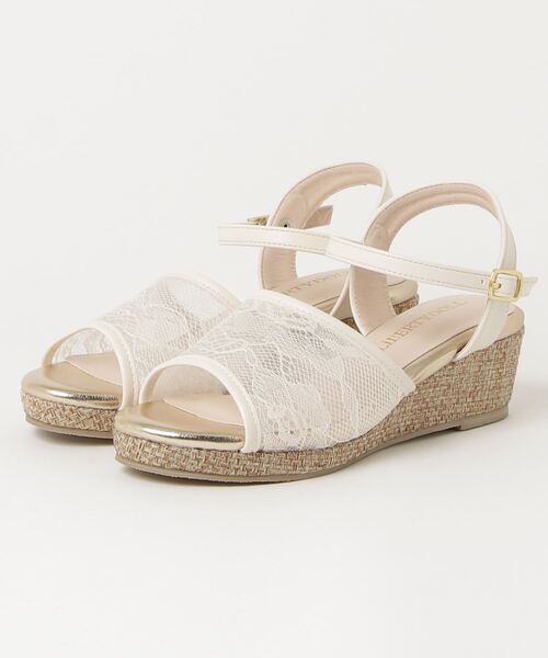セール！人気ブランドNINE WESTアンクルストラップサンダルIVORY Nine West(ナインウエスト) サンダル・ミュール(レディース