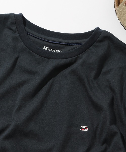 SETUP7(セットアップセブン)の「【H by Figer】フラッグミニロゴ半袖Tシャツ(Tシャツ/カットソー・レディース・ホワイト/ネイビー/ブラック/グレー・S/M/L/XL)」の18枚目の写真