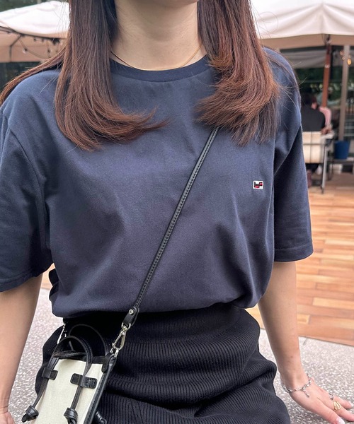 SETUP7(セットアップセブン)の「【H by Figer】フラッグミニロゴ半袖Tシャツ(Tシャツ/カットソー・レディース・ホワイト/ネイビー/ブラック/グレー・S/M/L/XL)」の13枚目の写真