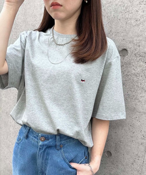 SETUP7(セットアップセブン)の「【H by Figer】フラッグミニロゴ半袖Tシャツ(Tシャツ/カットソー・レディース・ホワイト/ネイビー/ブラック/グレー・S/M/L/XL)」の8枚目の写真