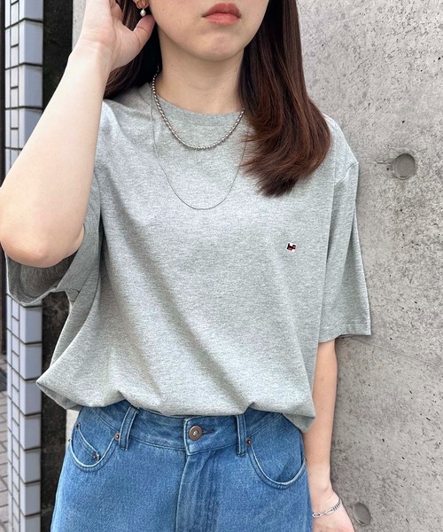 SETUP7(セットアップセブン)の「【H by Figer】フラッグミニロゴ半袖Tシャツ(Tシャツ/カットソー・レディース・ホワイト/ネイビー/ブラック/グレー・S/M/L/XL)」の9枚目の写真