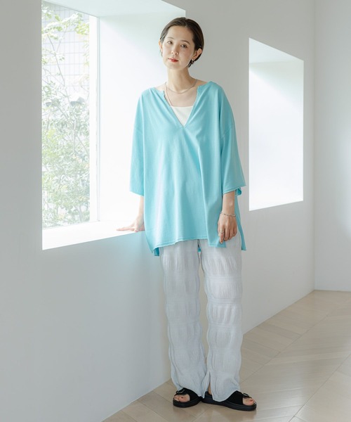LEPSIM（レプシィム）の「ラメシャーリングパンツ　122063（その他パンツ・レディース・グレー/ブルー/ブラック・FREE）」の4枚目の写真