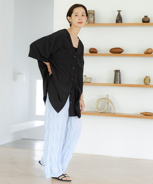 LEPSIM（レプシィム）の「ラメシャーリングパンツ　122063（その他パンツ・レディース・グレー/ブルー/ブラック・FREE）」の21枚目の写真