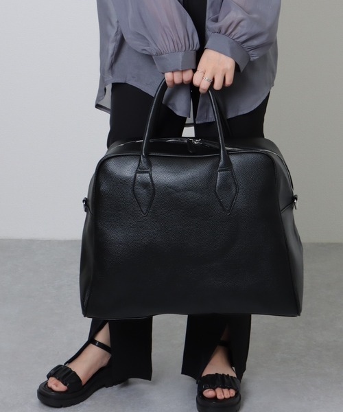 ✨極美品✨ポーター ショルダーバッグ 2way ステイン ボストン ブラック セール】2WAY 大容量 ボストン ショルダーバッグ（ボストン
