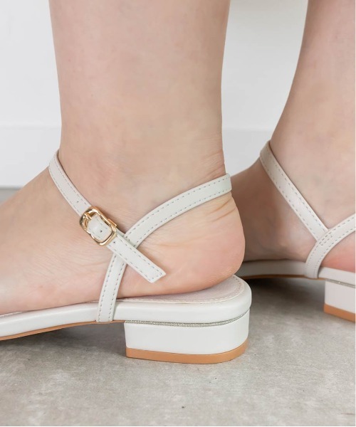 【セール】グリッターピース ナローストラップサンダル(サンダル)|RANDA(ランダ) 【セール】グリッターピース ナローストラップサンダル(サンダル)|RANDA(ランダ)